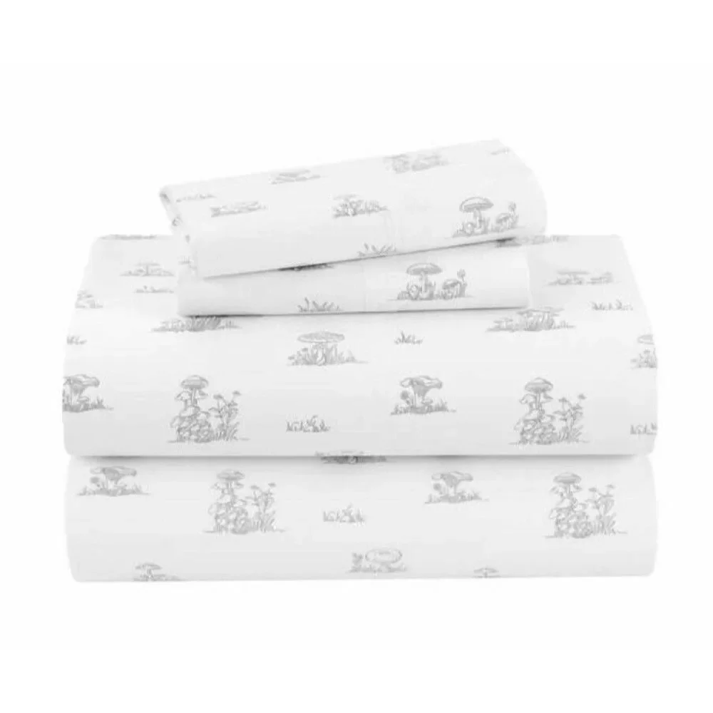 Welhome Cotton Rich Sateen 320TC Classic Mushroom 4pc Sheet Set